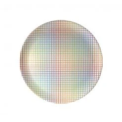 Xenia Taler Rainbow Grid Dinner Plate 10" NEW ARRIVAL