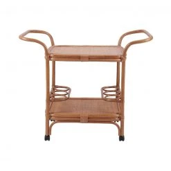 Npd Troy Rattan Bar Cart FURNITURE