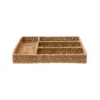 Creative Co-op DECOR 4-Sectioned Hand-Woven Seagrass Tray