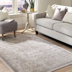 Unique Loom Classica Rectangle Rug, Ivory DECOR