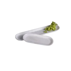 Bidk Home KITCHEN Marble Oval Tray