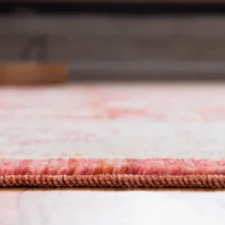 Unique Loom Teba Rectangle Rug, Red DECOR