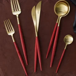 Cutipol Goa Flatware, Red/gold