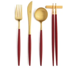 Cutipol Goa Flatware, Red/gold