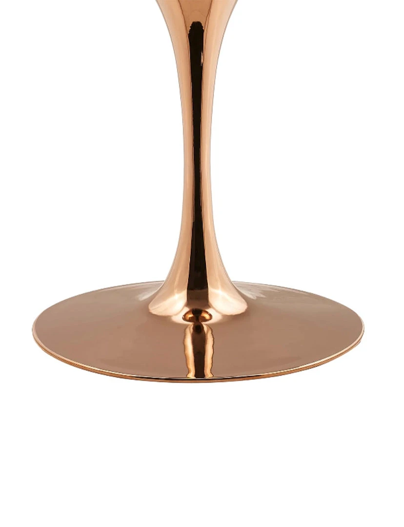 Modway Lily Round Marble Dining Table, Rose Gold Base 14 Modway Lily Round Marble Dining Table, Rose Gold Base