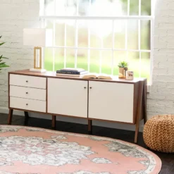 Unique Loom DECOR Rosa Oval Rug, Rose 5x8