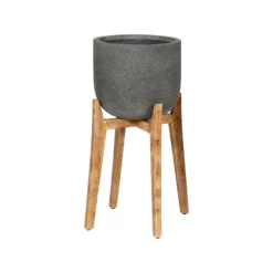 LH Imports DECOR Round Standing Pot