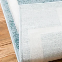 Unique Loom Oriental Rectangle Rug, Turquoise DECOR