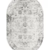 Unique Loom Namu Oval Rug, Grey