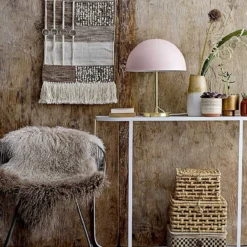 Bloomingville DECOR Dip Dye Stone/Off White Tibetan Lamb Fur