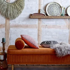 Bloomingville DECOR Dip Dye Stone/Off White Tibetan Lamb Fur