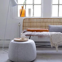 Bloomingville DECOR Dip Dye Stone/Off White Tibetan Lamb Fur