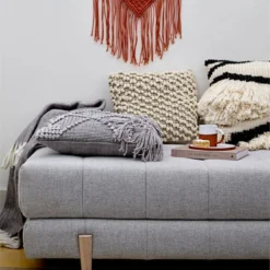 Bloomingville DECOR Wool Rug W/ Diamond Pattern