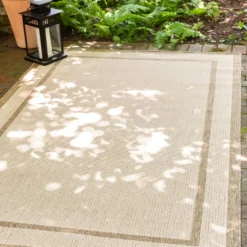 Unique Loom Duna Outdoor Rectangle Rug, Ivory