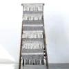 Creative Co-op Cotton Table Runner W/ Fringe, Grey & Cream KITCHEN