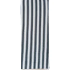 Creative Co-op Black Cotton Striped Table Runner