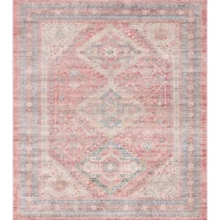 Unique Loom DECOR Barnes Rectangle Rug, Rust Red