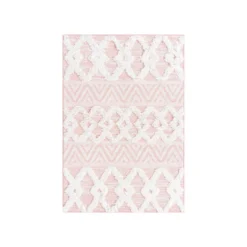 Unique Loom DECOR Rina Soto Casa Rectangle Rug, Pink