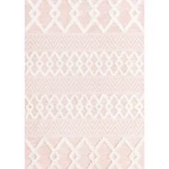 Unique Loom DECOR Rina Soto Casa Rectangle Rug, Pink