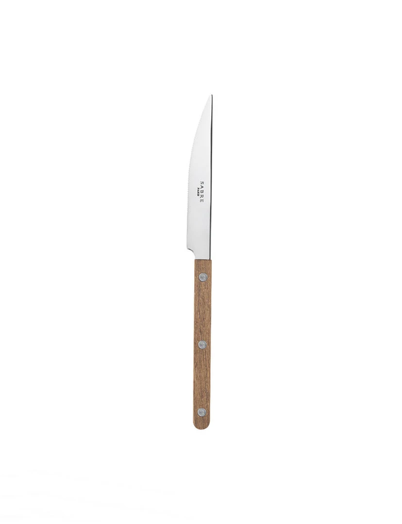 Sabre Bistrot Teak Shiny Dinner Knife NEW ARRIVAL 1 Sabre Bistrot Teak Shiny Dinner Knife NEW ARRIVAL