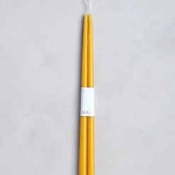The Floral Society Dipped Taper Candles, Saffron