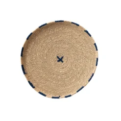 Creative Co-op KITCHEN Round Decorative Hand-Woven Natural Seagrass Tray