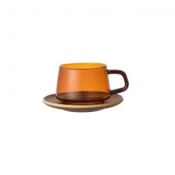 Kinto Sepia Cup & Saucer 270ml / 9oz