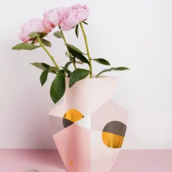 Octaevo Siena Pink Paper Vase DECOR