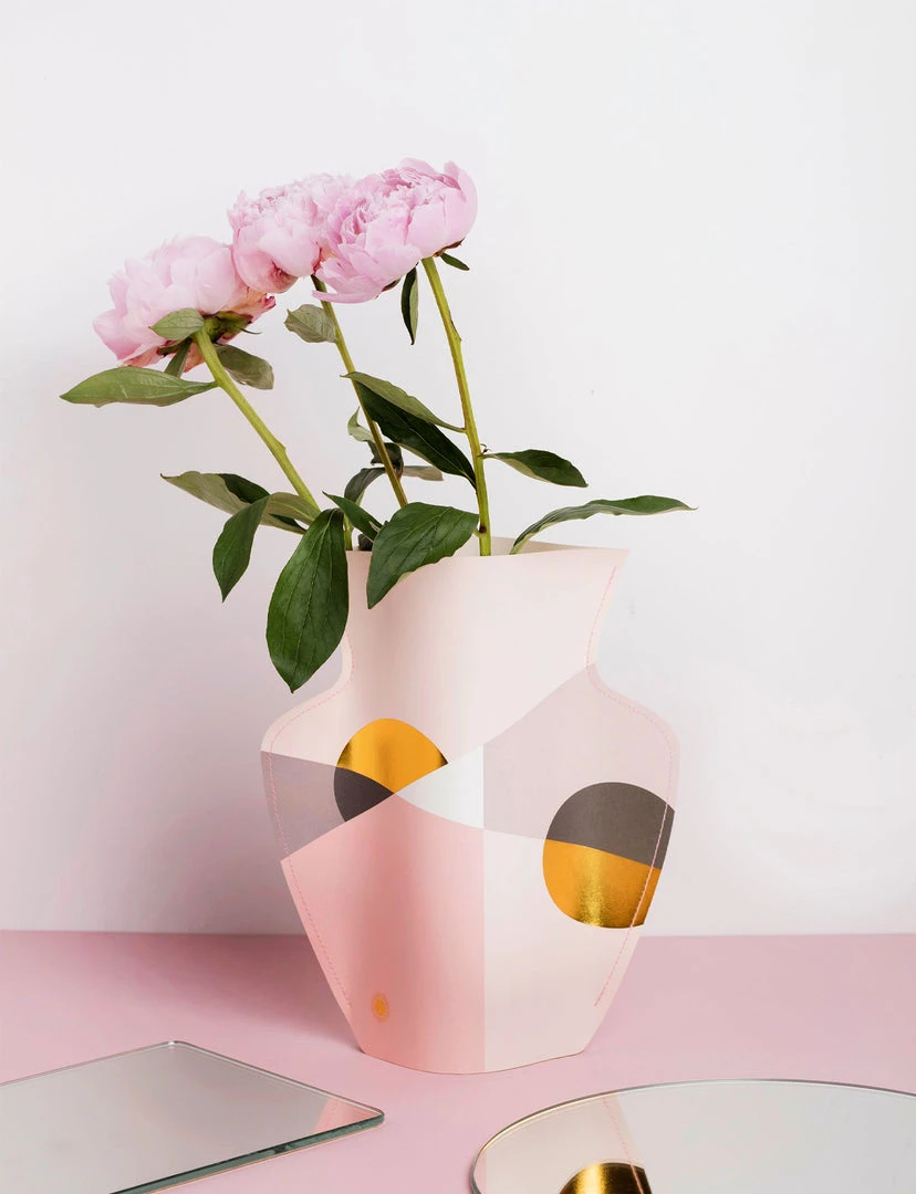 Octaevo Siena Pink Paper Vase DECOR 2 Octaevo Siena Pink Paper Vase DECOR