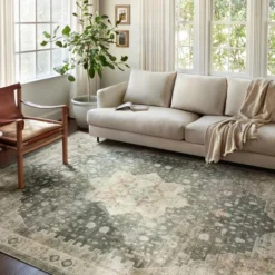 Loloi Royce Rug, Slate Ivory
