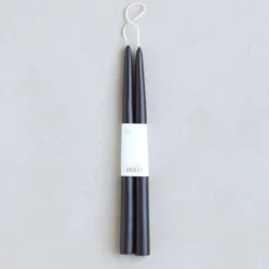 The Floral Society DECOR Dipped Taper Candles, Smoke