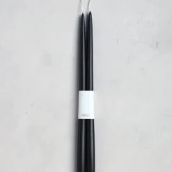 The Floral Society DECOR Dipped Taper Candles, Smoke