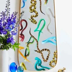 Seletti Toiletpaper Floor Mirror, Snakes
