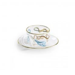 Seletti Toiletpaper Coffee Cup W/ Saucer, Snakes NEW ARRIVAL