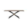 Four Hands Holland Dining Table, Bright Brass Clad FURNITURE