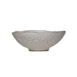 Creative Co-op Matte Stoneware Bowl, Grey 7"
