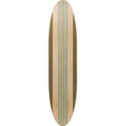 CREATIVE CO-OP Wood Striped Surfboard Wall Decor