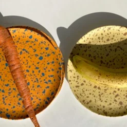 Xenia Taler Terrazzo Yellow Side Plates 8" 5 Xenia Taler Terrazzo Yellow Side Plates 8