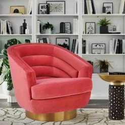 Tov Topanga Velvet Swivel Chair