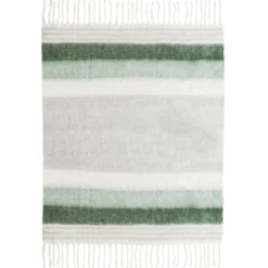 Tov Afia Wool Throw, Green