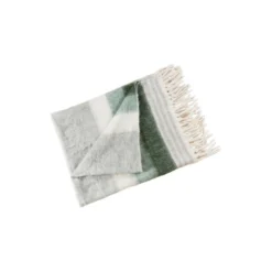 Tov Afia Wool Throw, Green