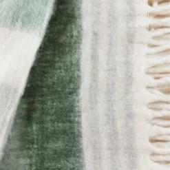 Tov Afia Wool Throw, Green