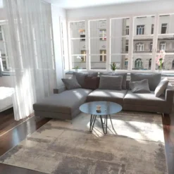 Unique Loom DECOR Sana Rectangle Rug, Grey