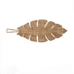 Bloomingville Woven Natural Bangkuan Rope Leaf Basket DECOR