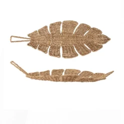 Bloomingville Woven Natural Bangkuan Rope Leaf Basket DECOR