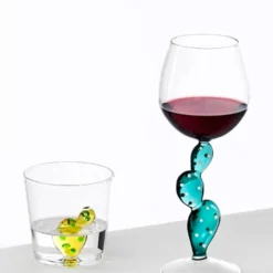 KITCHEN Ichendorf Desert Plants Tumbler, Cactus Amber