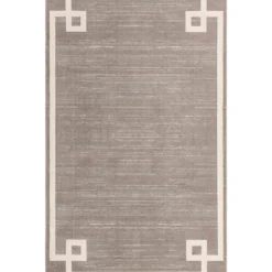 Unique Loom Oriental Rectangle Rug, Grey DECOR