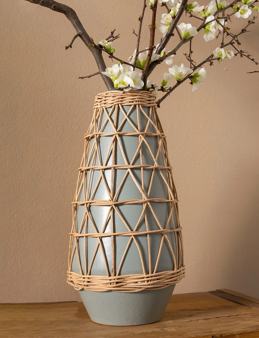 Accent Decor NEW ARRIVAL Lissome Vase, Grey 3 Accent Decor NEW ARRIVAL Lissome Vase, Grey