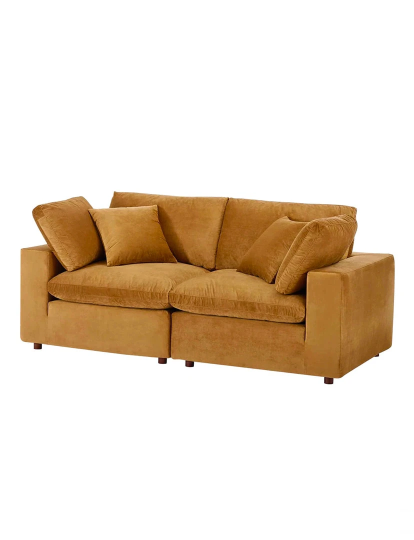 Modway FURNITURE Cody 2 Piece Sectional Velvet Sofa 2 Modway FURNITURE Cody 2 Piece Sectional Velvet Sofa