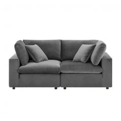 Modway FURNITURE Cody 2 Piece Sectional Velvet Sofa 17 Modway FURNITURE Cody 2 Piece Sectional Velvet Sofa